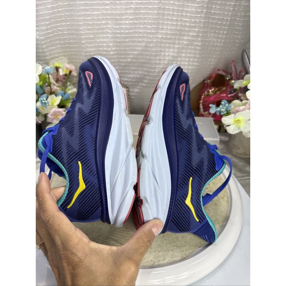 (B2) Hoka One One Women's Running Shoes, Size 8 B Clifton 9 1127896 BBCRM, Blue - Picture 5 of 15